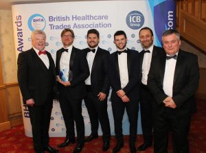 Receiving the award - TGA WHILL Model C Powerchair wins prestigious Independent Living Design accolade