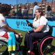 Gemma Louise Stevenson working matchside