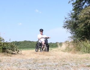 Driving in a field